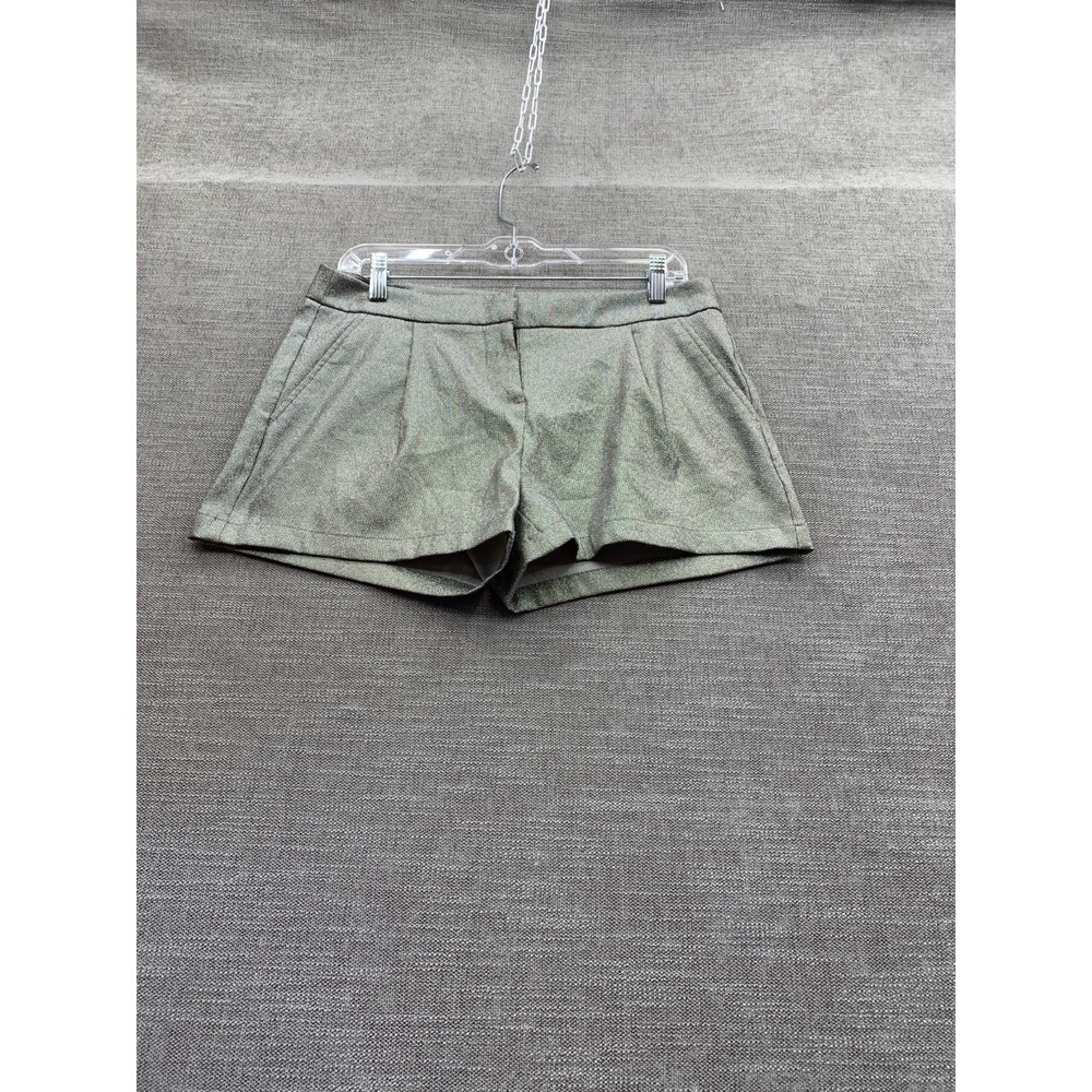 Jennifer Lopez Dressy Shorts Women 6 Gray Mid Rise Pleated Front Classic Outdoor